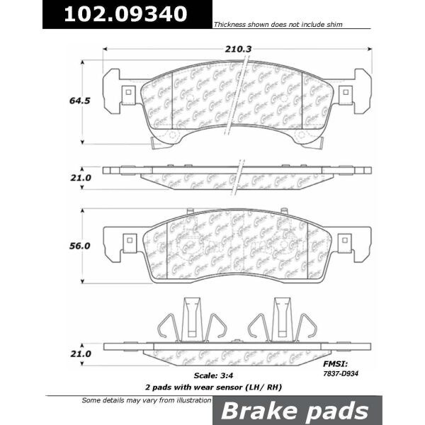 CTEK Brake Pads,102.09340